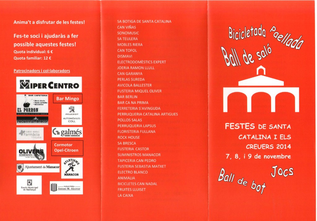 programa festes santa catalina