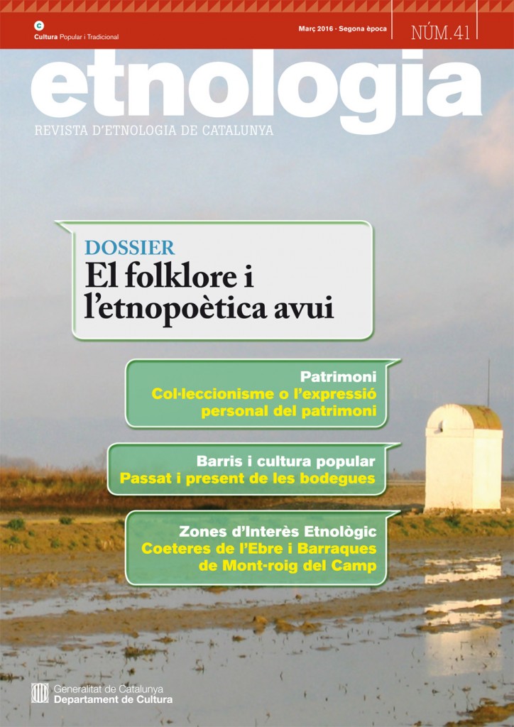 Revista d'Etonologia de Catalunya. Núm. 41